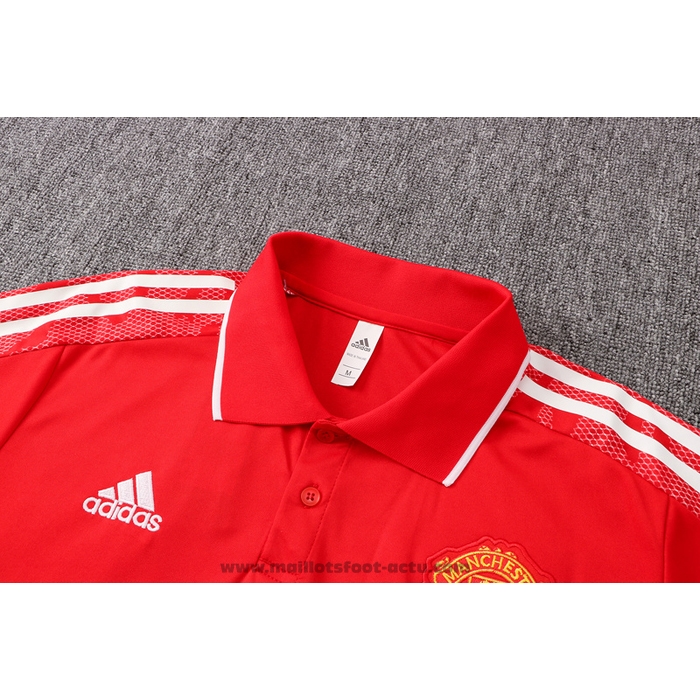 Maillot Polo Manchester United Ucl 2021-2022 Rouge